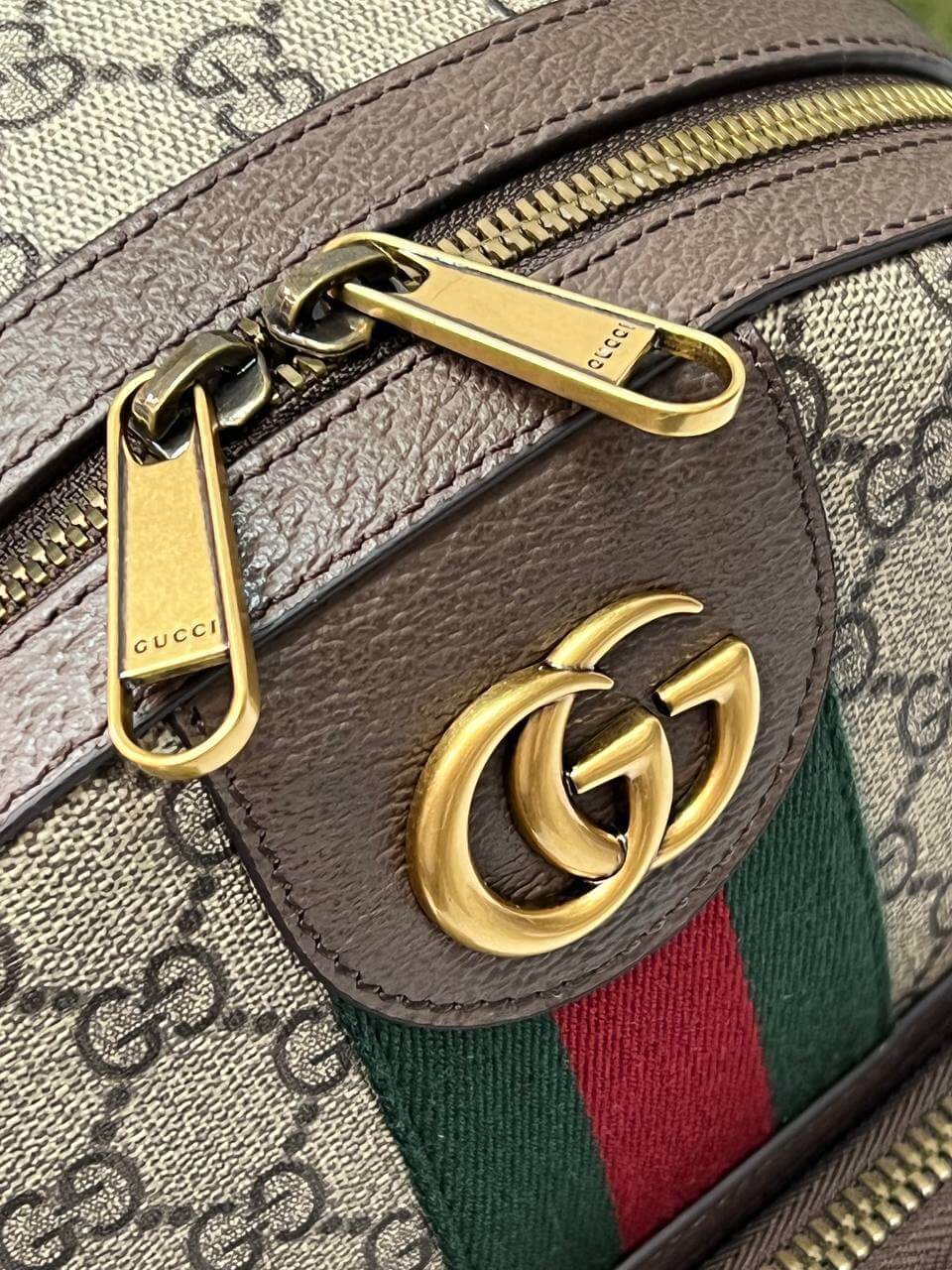 Ophidia GG small backpack beige