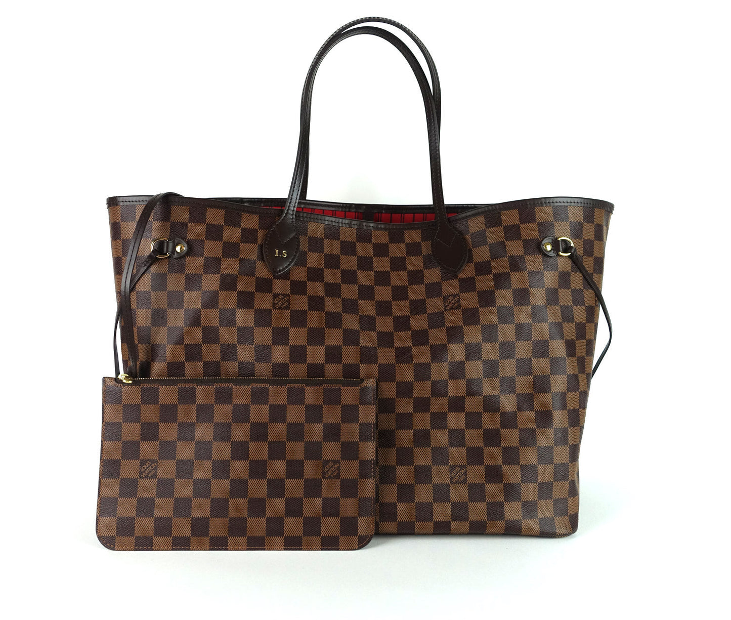 Louis Vuitto Neverfull GM Damier EbÃ¨ne Canvas Tote Bag