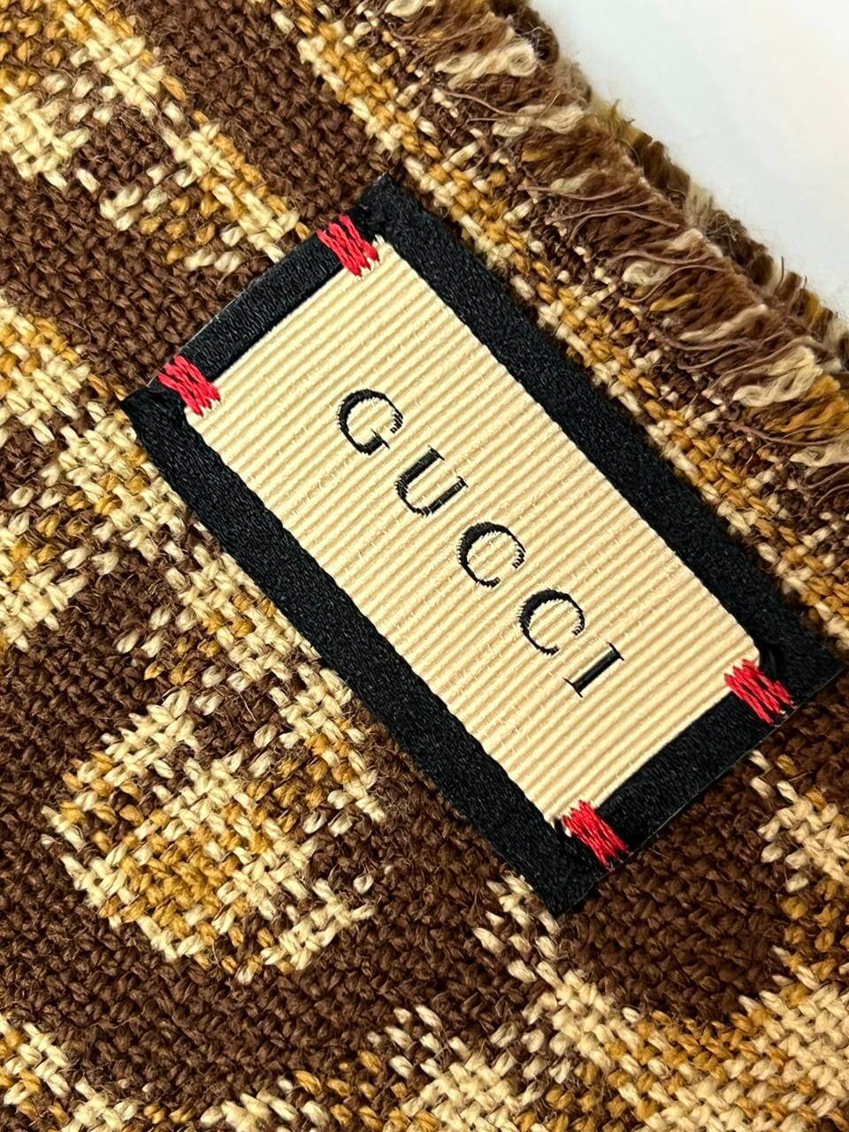 GG wool scarf for men