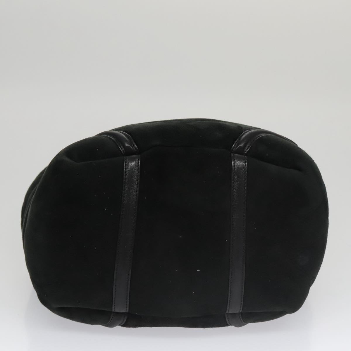 CHANEL Hand Bag Mouton Black CC PP007