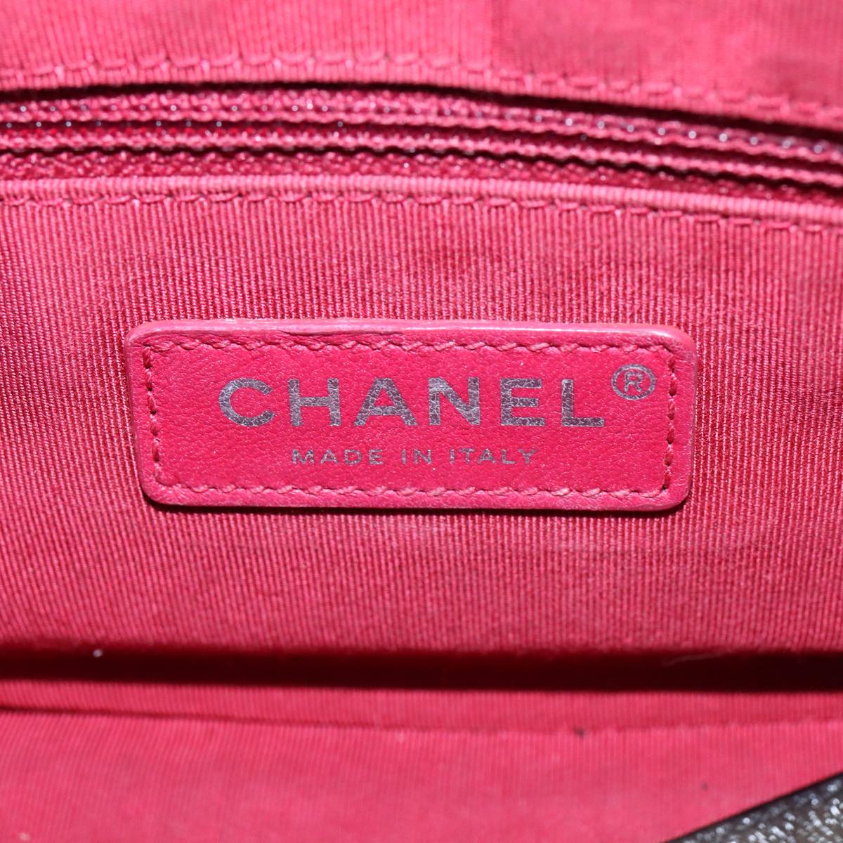 CHANEL Matelasse Chain Shoulder Bag Lamb Skin Blue CC PP130