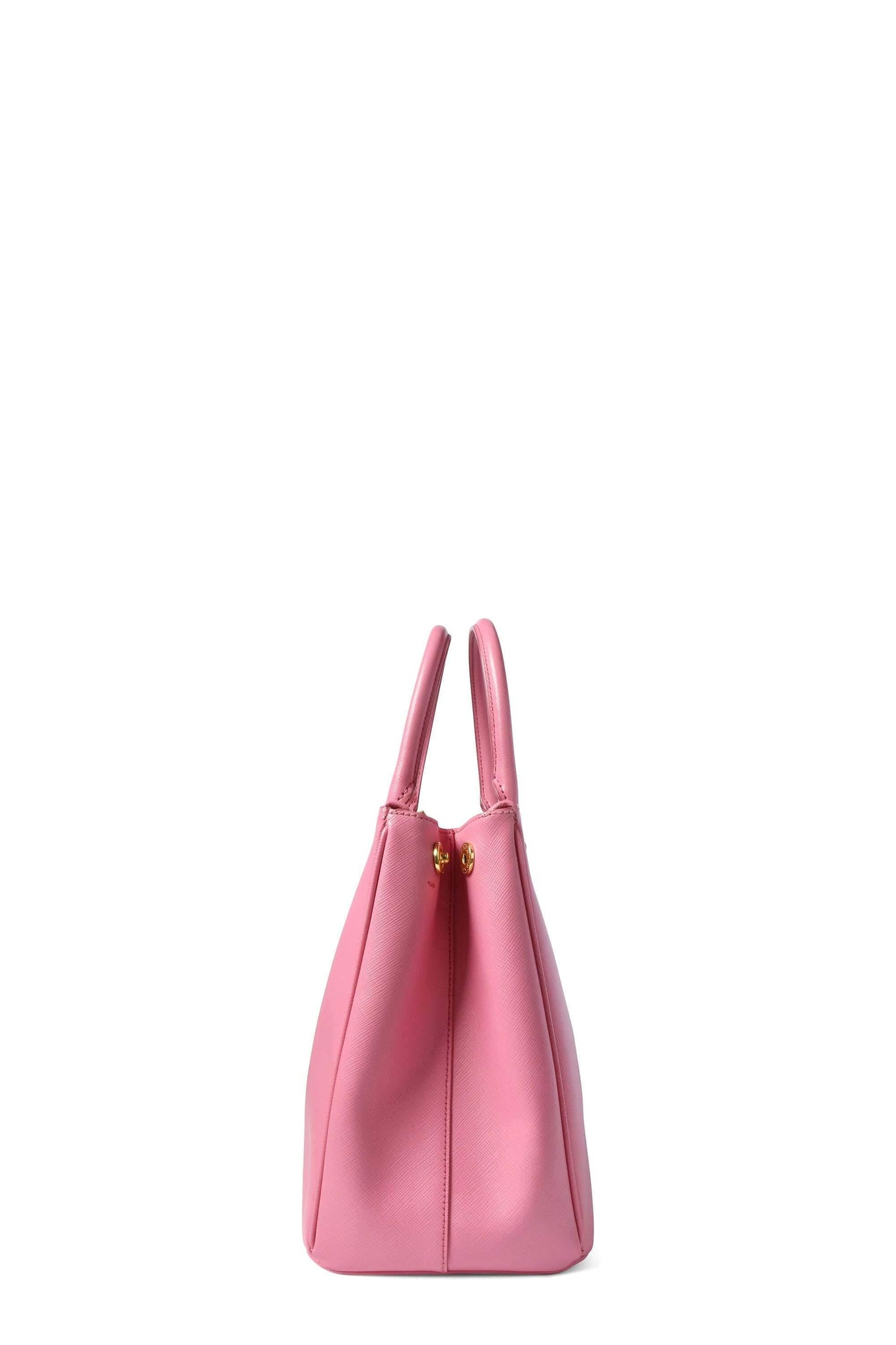 Medium Saffiano Lux Double Zip Tote Begonia