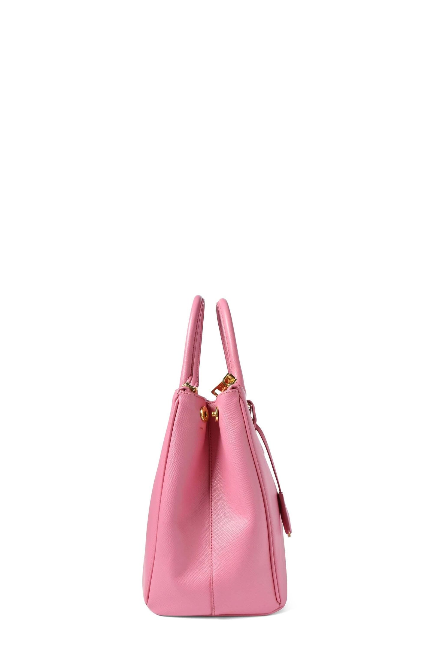 Medium Saffiano Lux Double Zip Tote Begonia