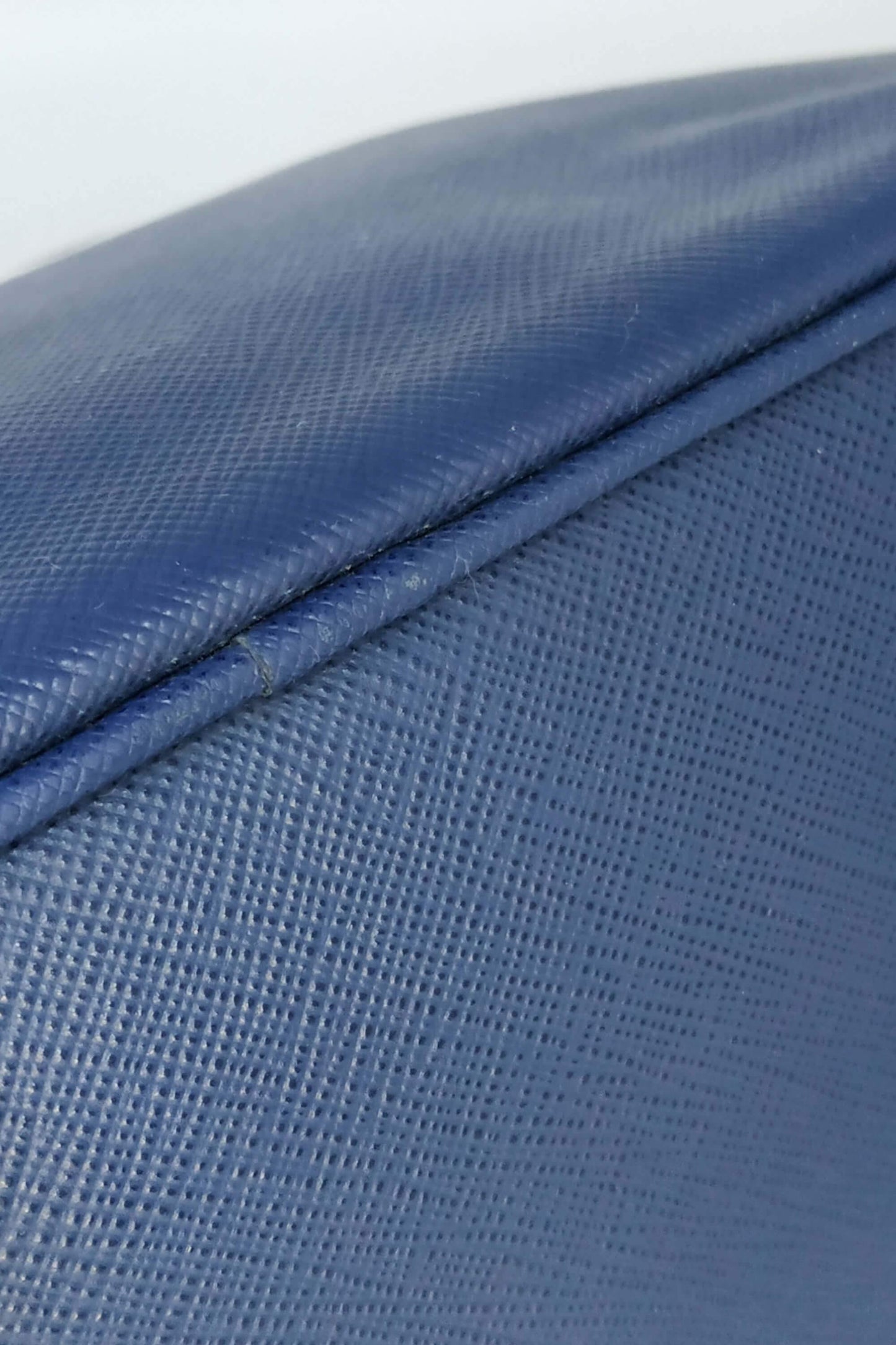 Medium Saffiano Lux Single Zip Tote Bluette