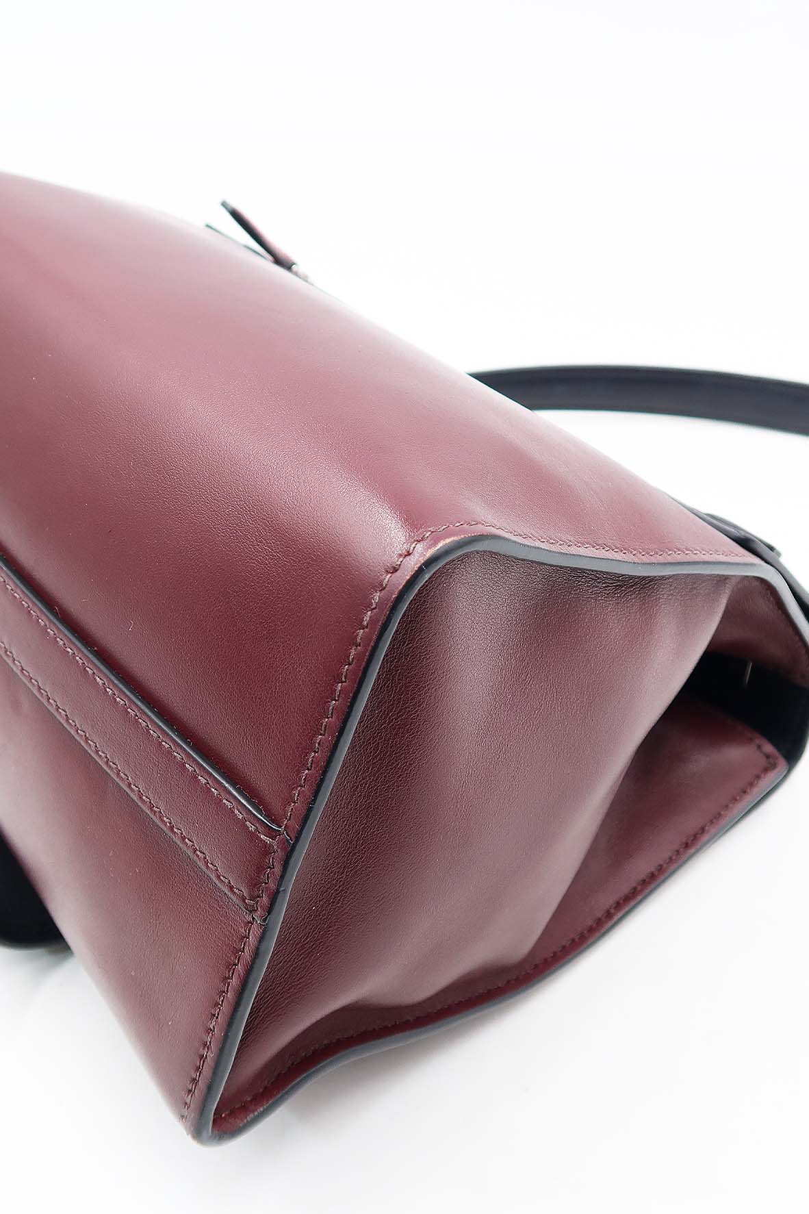 City Top Handle Bag Burgundy