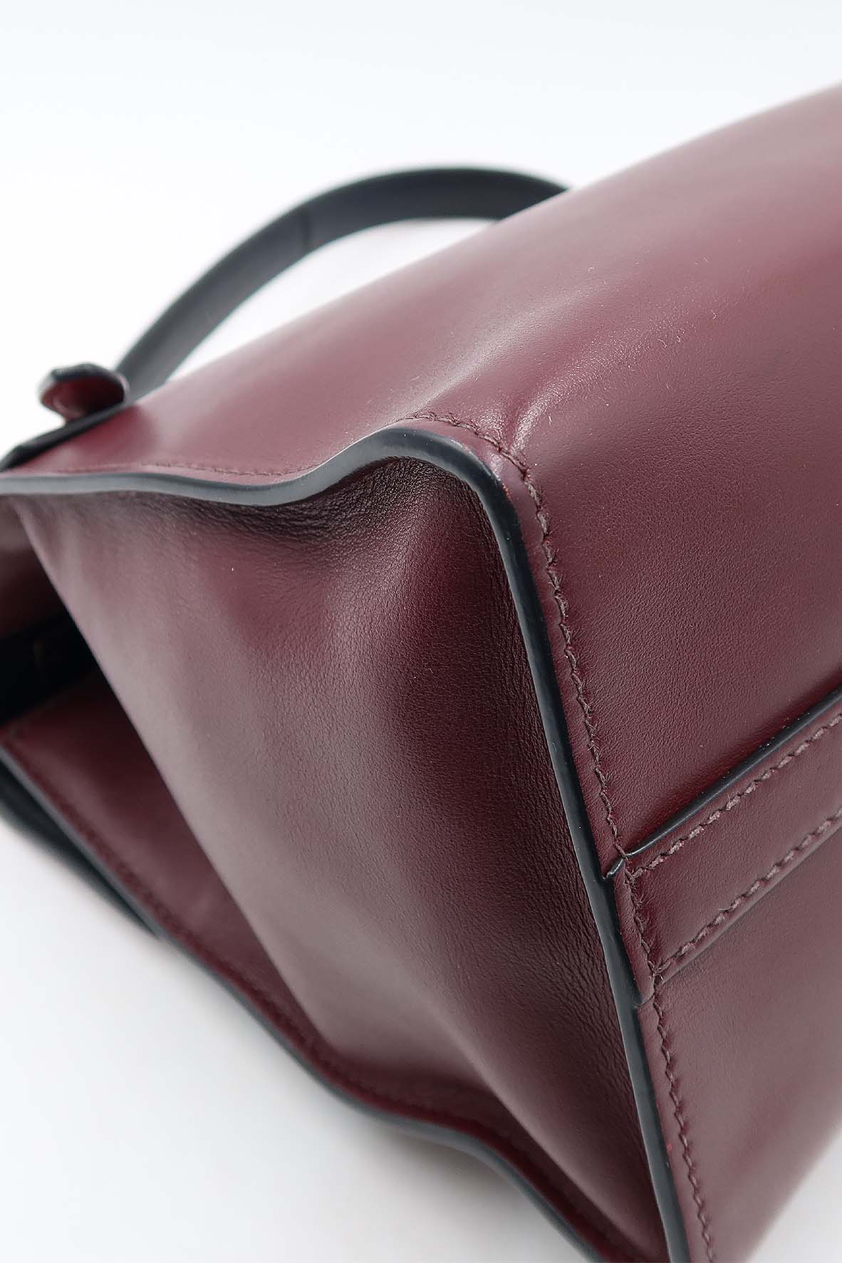 City Top Handle Bag Burgundy