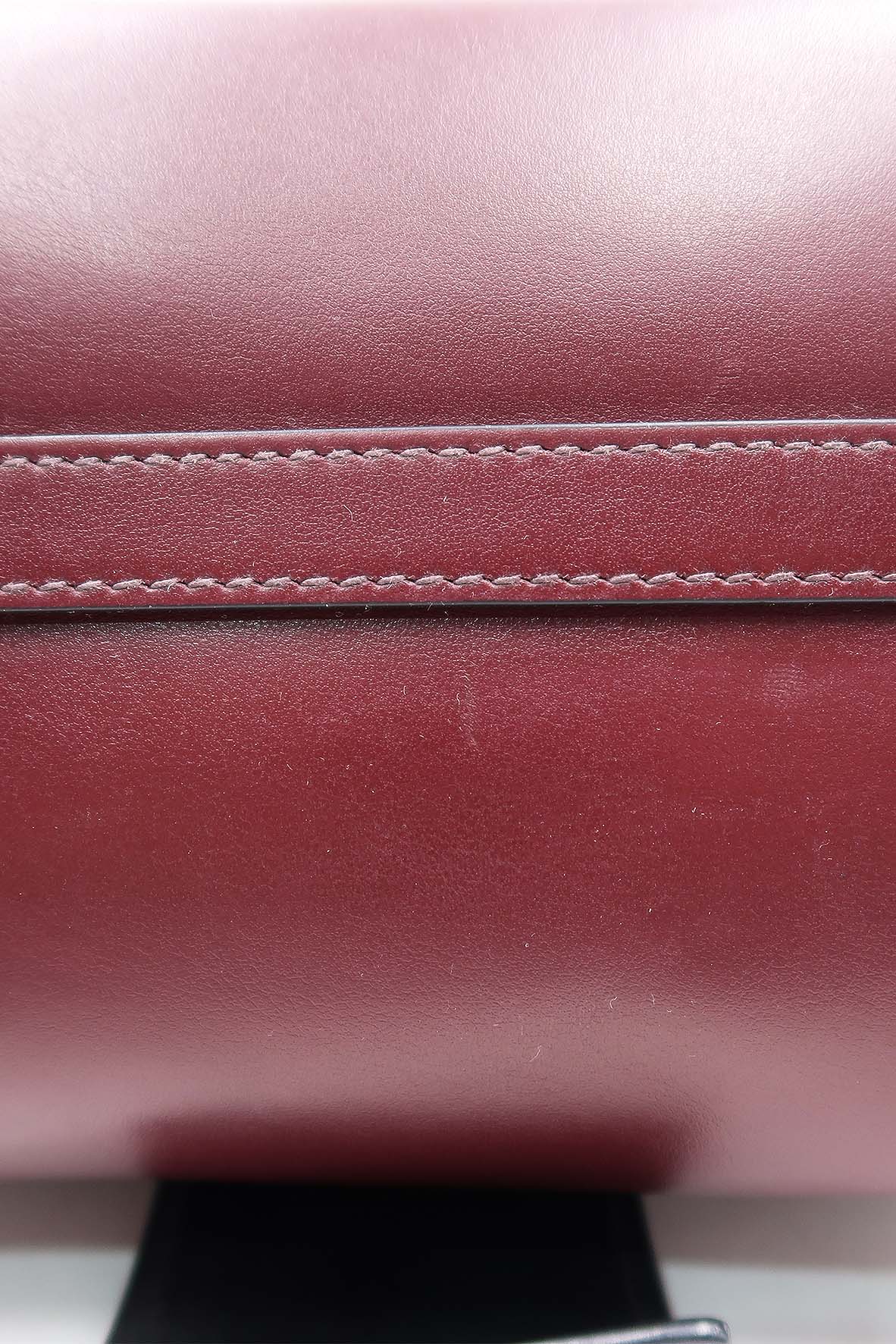 City Top Handle Bag Burgundy