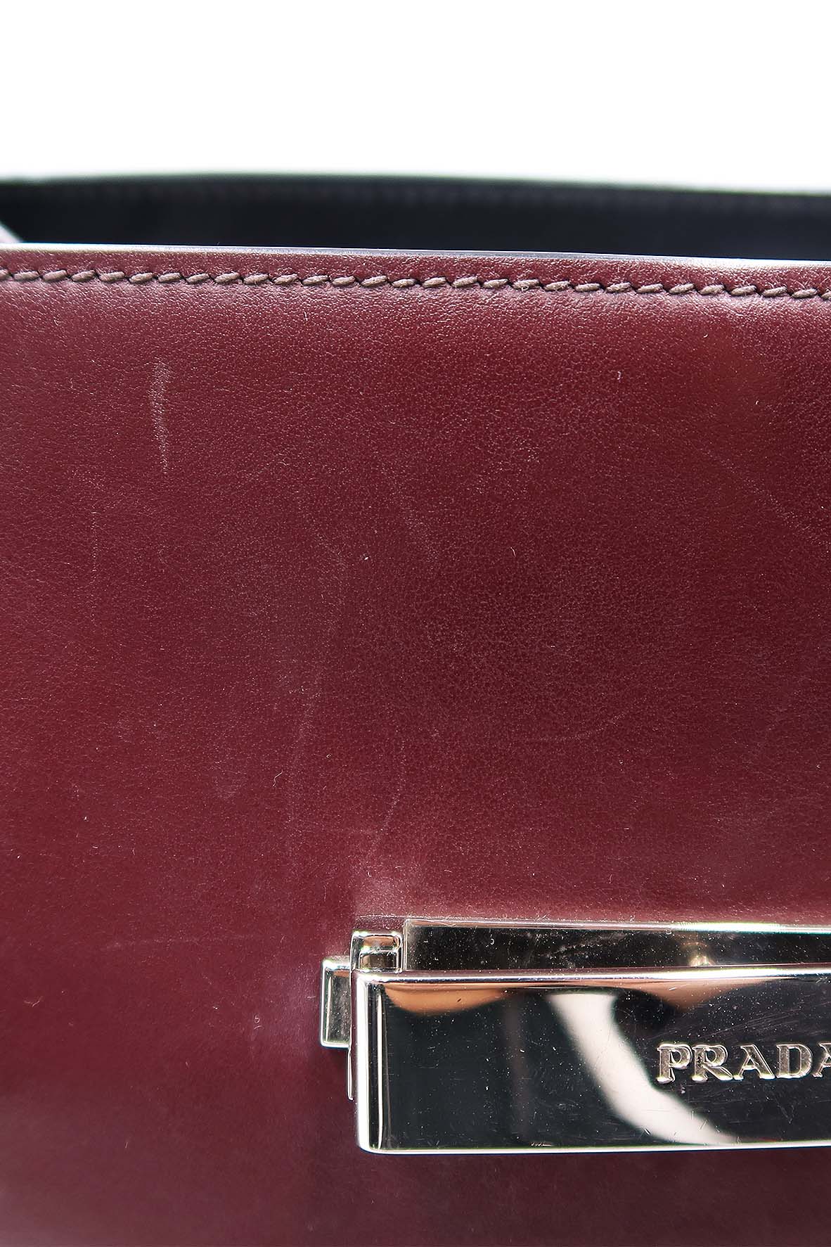 City Top Handle Bag Burgundy