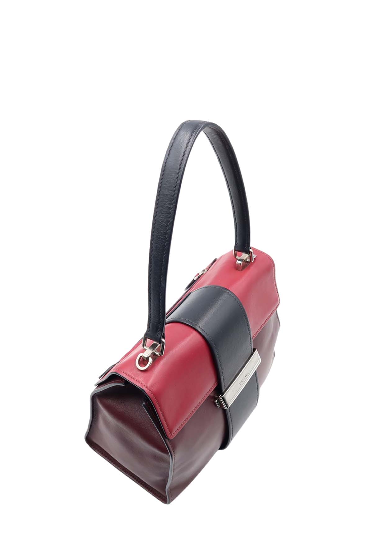 City Top Handle Bag Burgundy