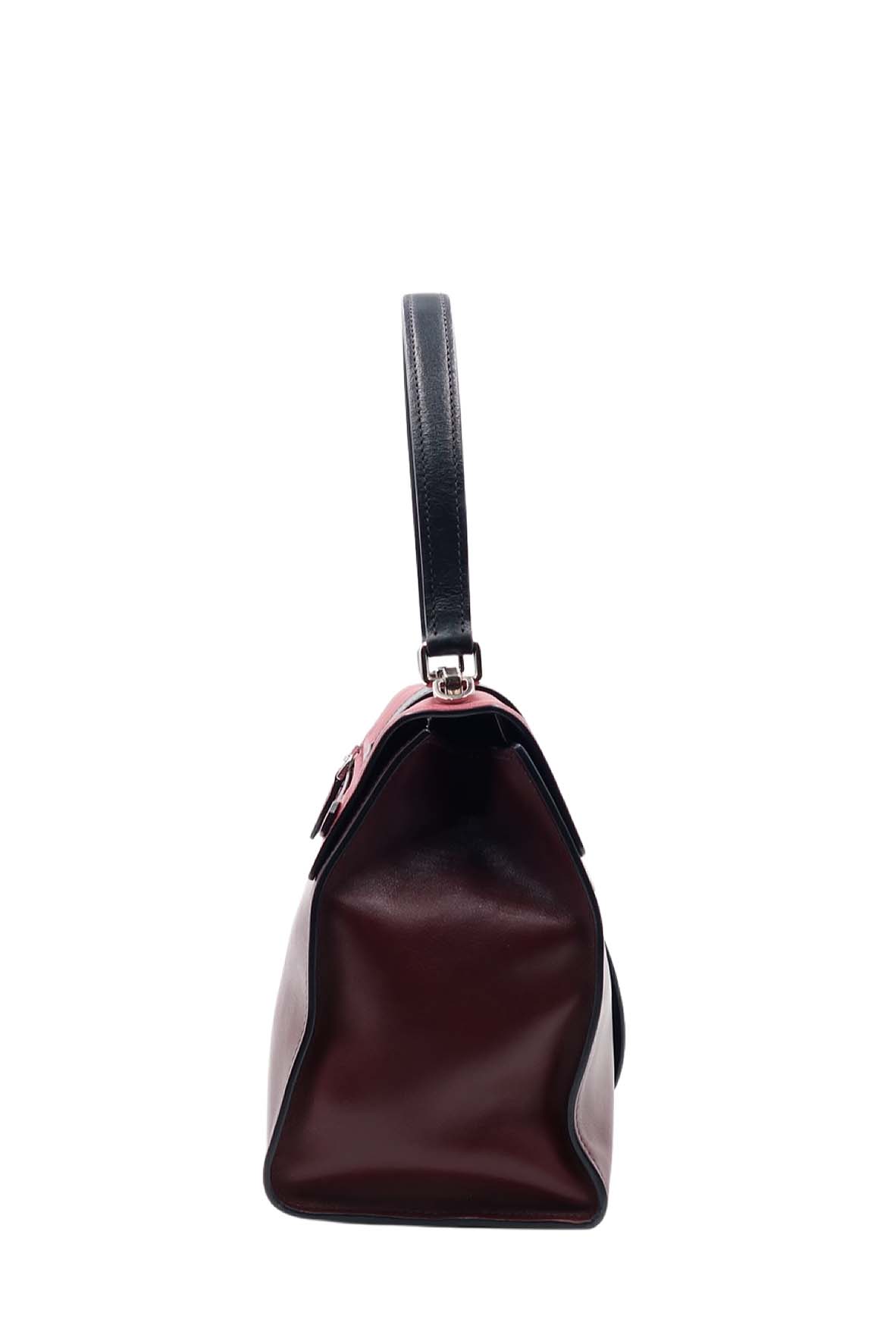 City Top Handle Bag Burgundy