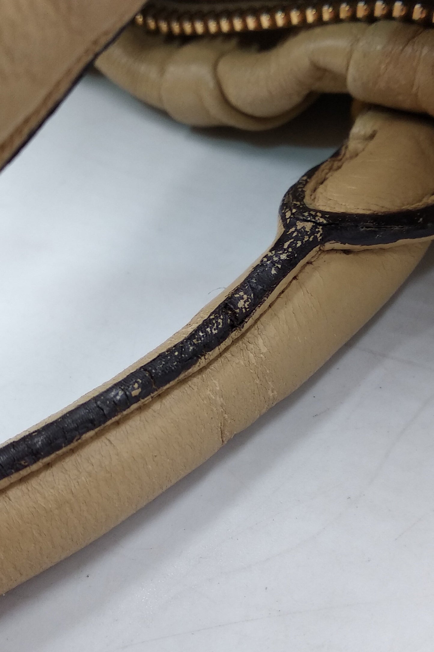 Nappa Gaufre Satchel with Buckle Tan