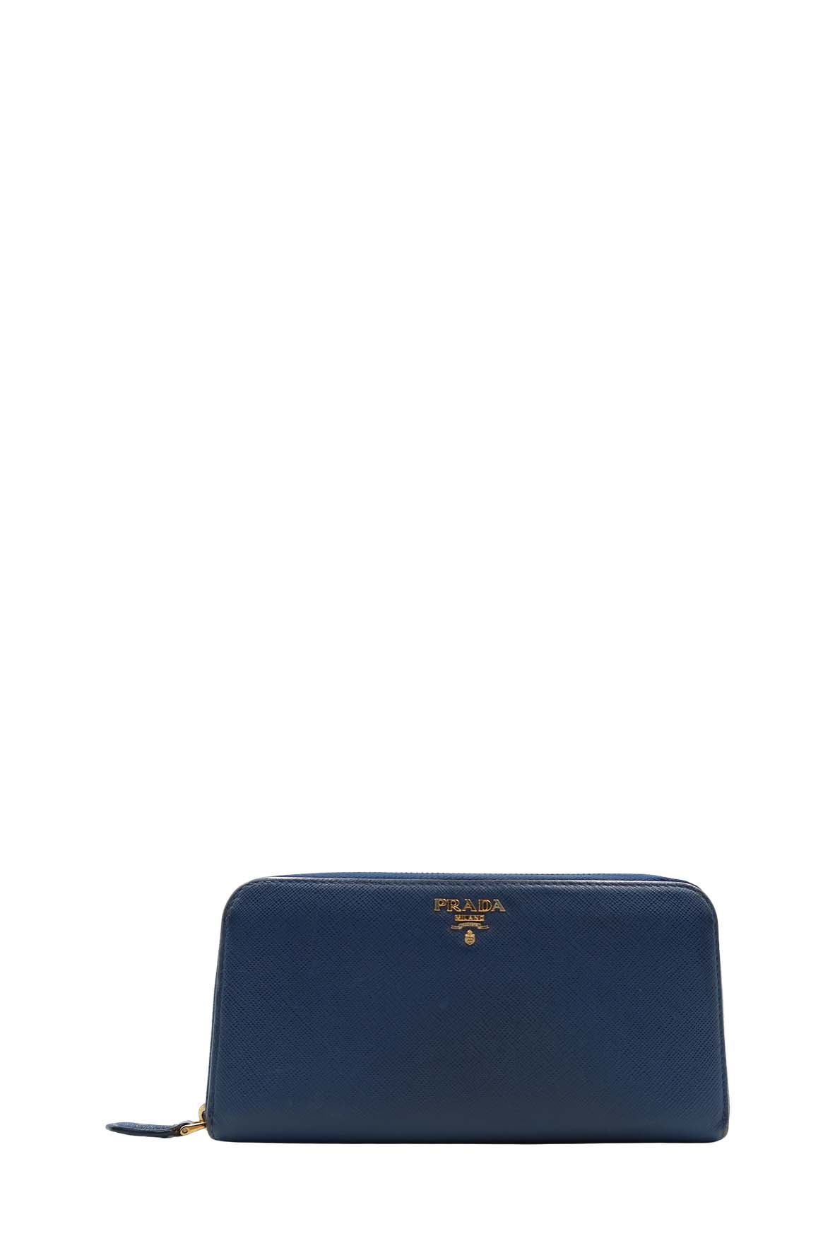 Saffiano Large Wallet Blue