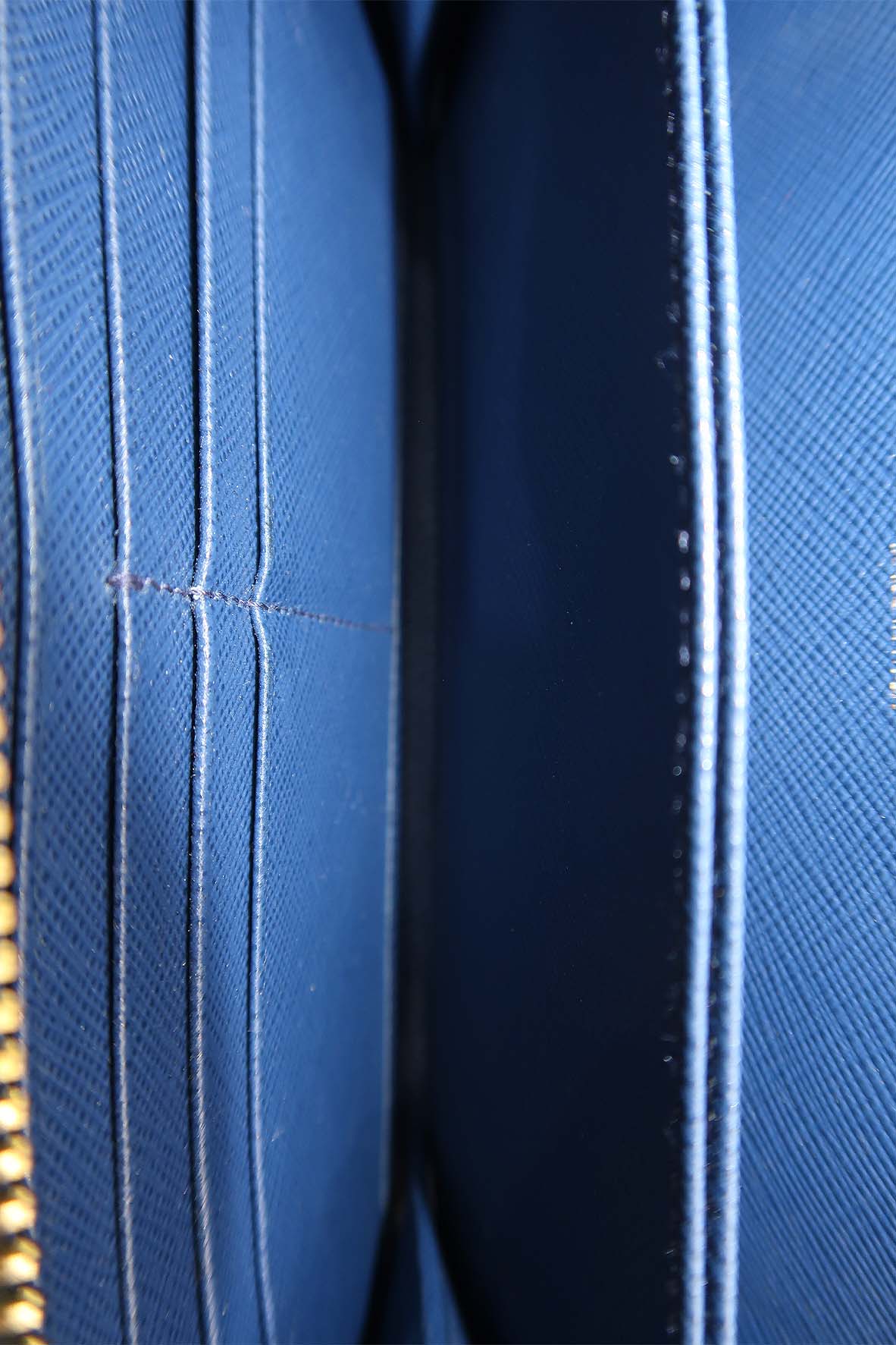 Saffiano Large Wallet Blue