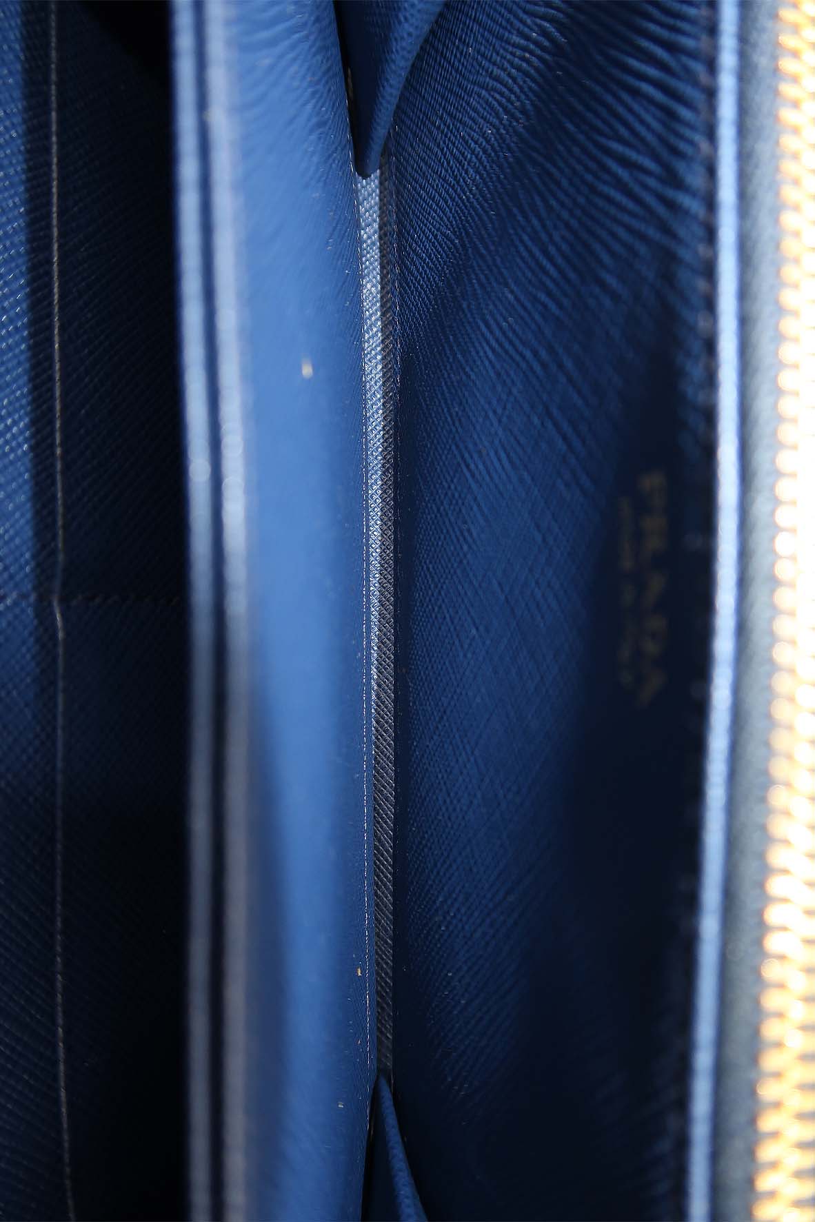 Saffiano Large Wallet Blue