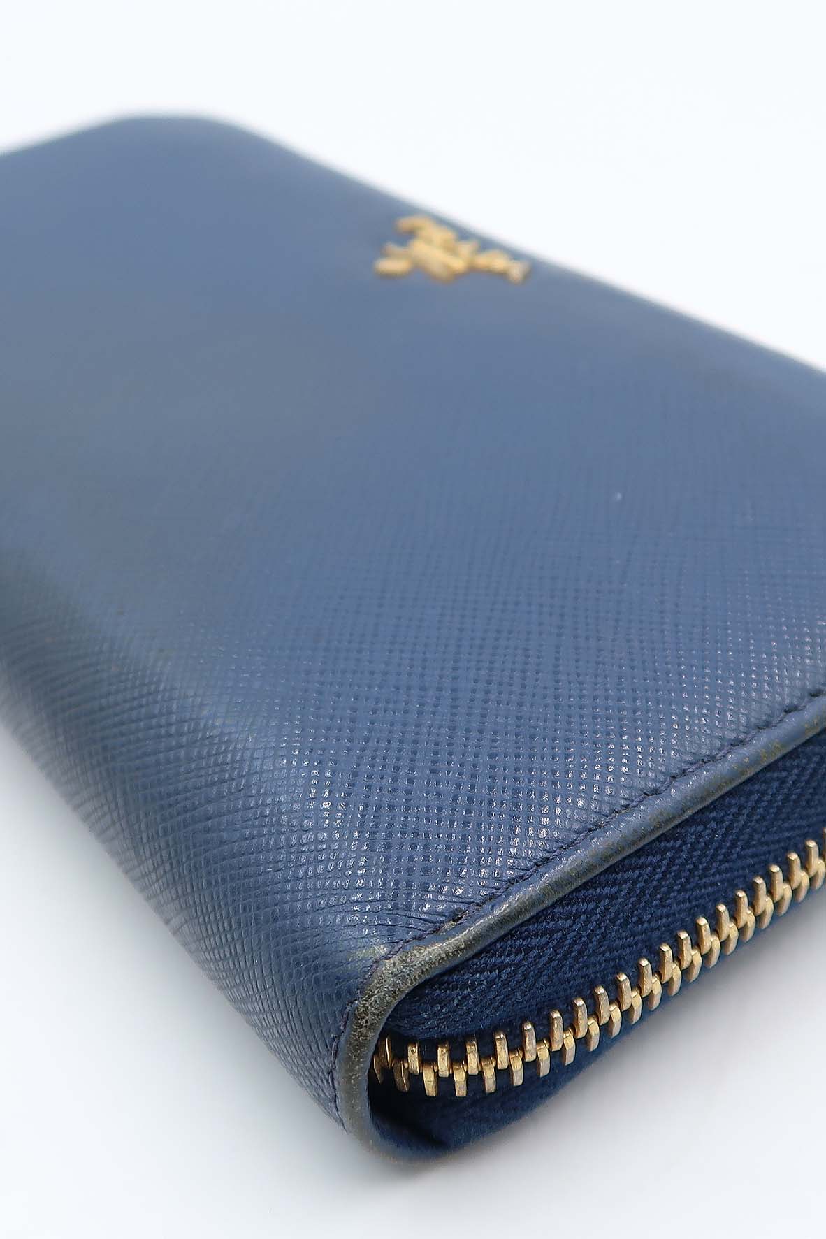 Saffiano Large Wallet Blue