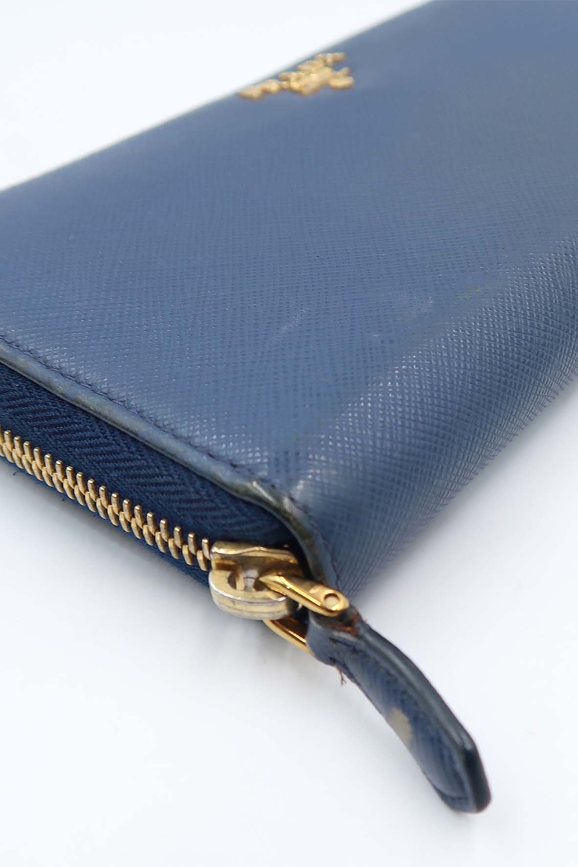 Saffiano Large Wallet Blue