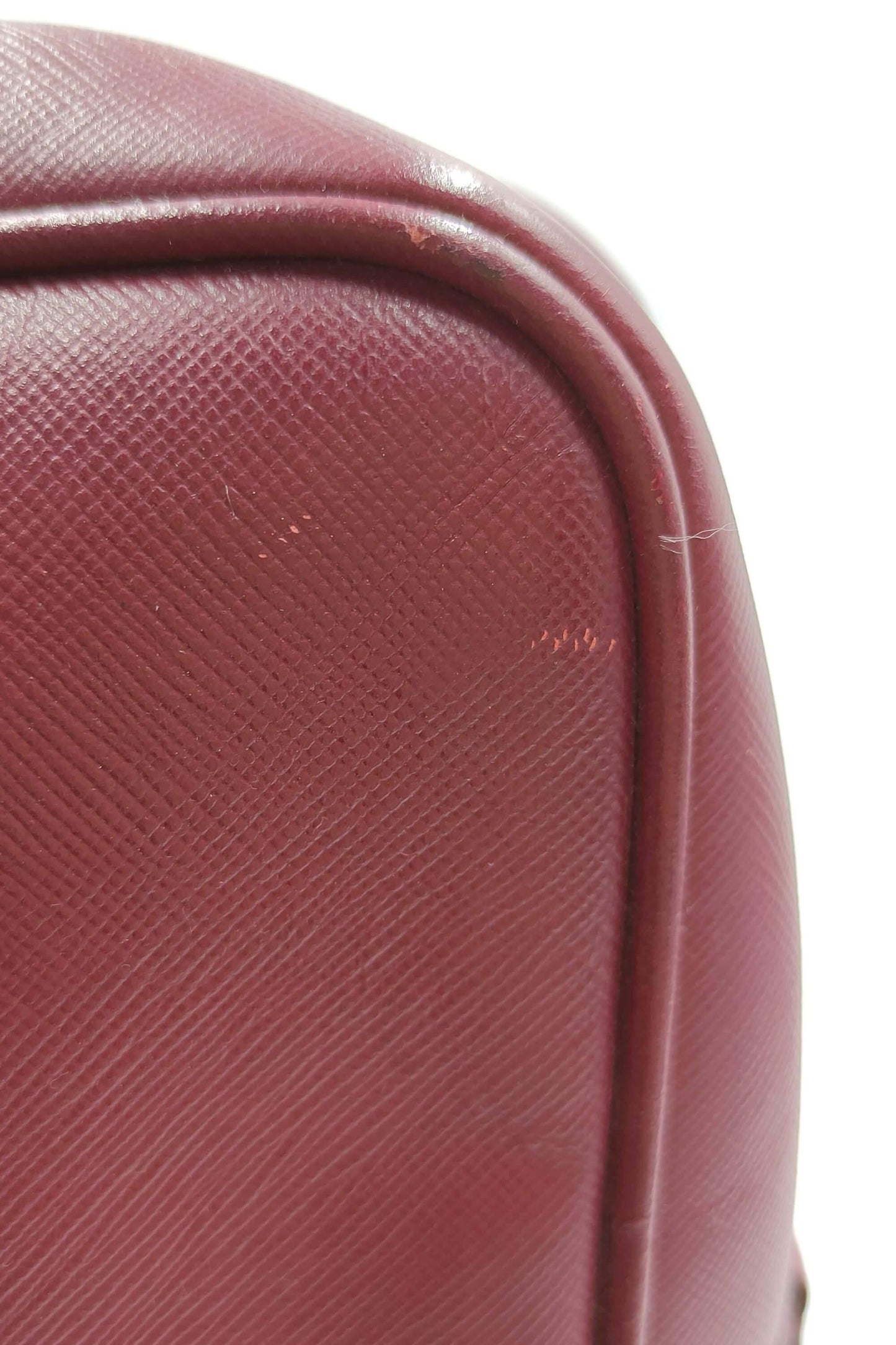 Saffiano Lux Top Handle Bauletto Cerise