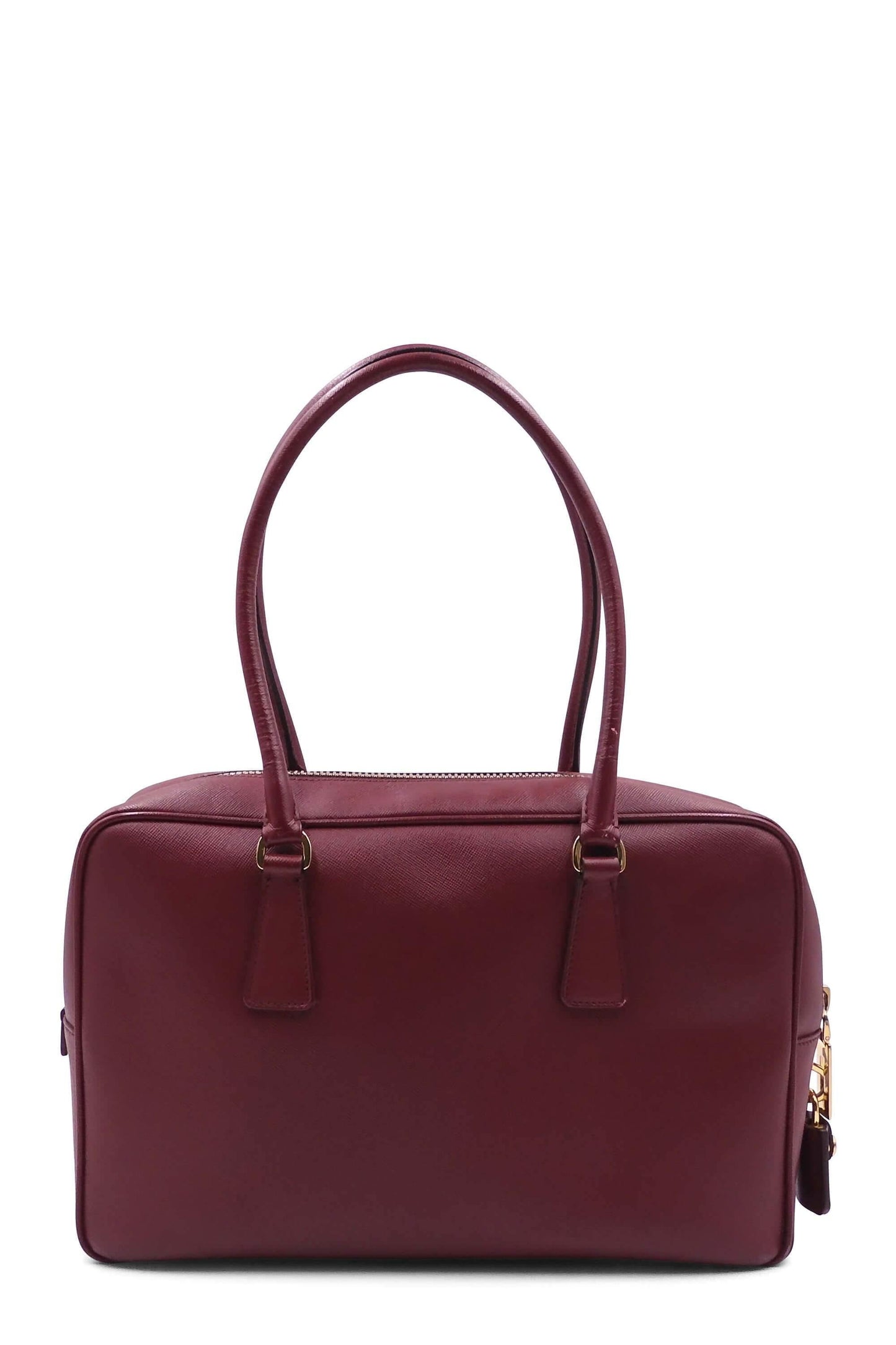 Saffiano Lux Top Handle Bauletto Cerise