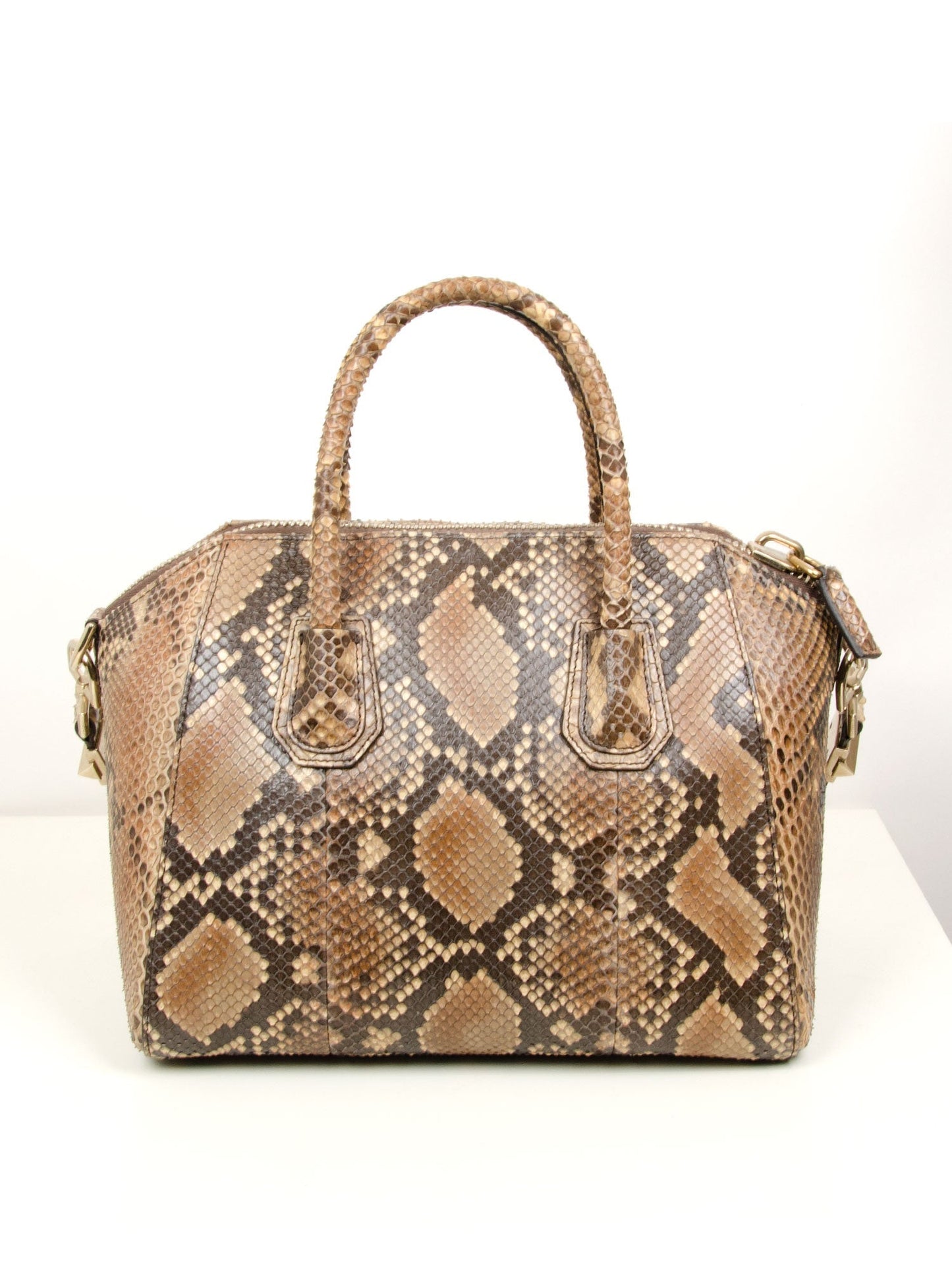 Olive Green Snakeskin Antigona Bag