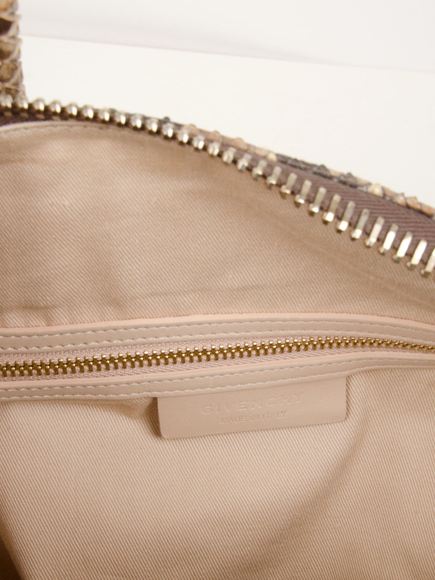 Olive Green Snakeskin Antigona Bag