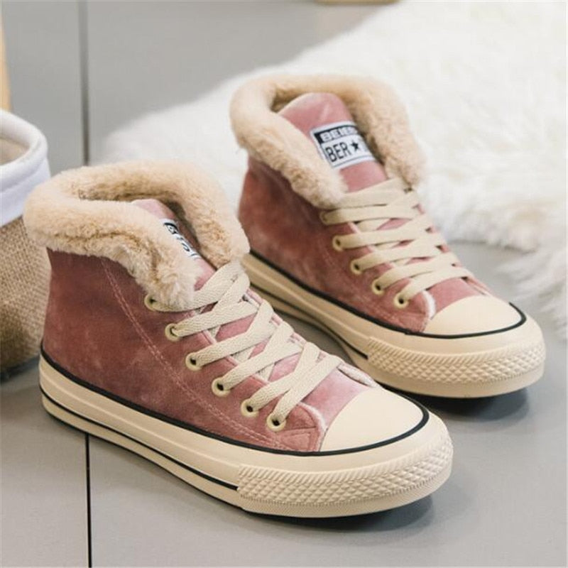 GLM - New Women Winter Fur Ankle