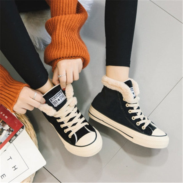 GLM - New Women Winter Fur Ankle
