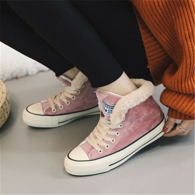 GLM - New Women Winter Fur Ankle