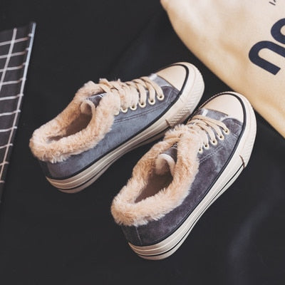 GLM - New Women Winter Fur Ankle