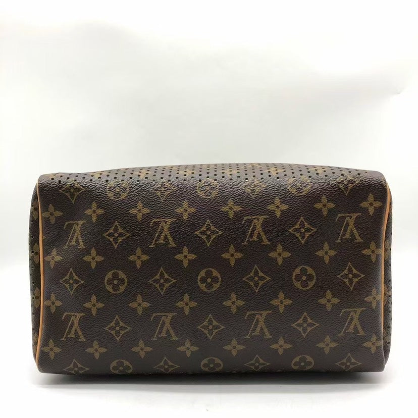 Louis Vuitton Speedy 30 Monogram Perforated Brown Green Bag