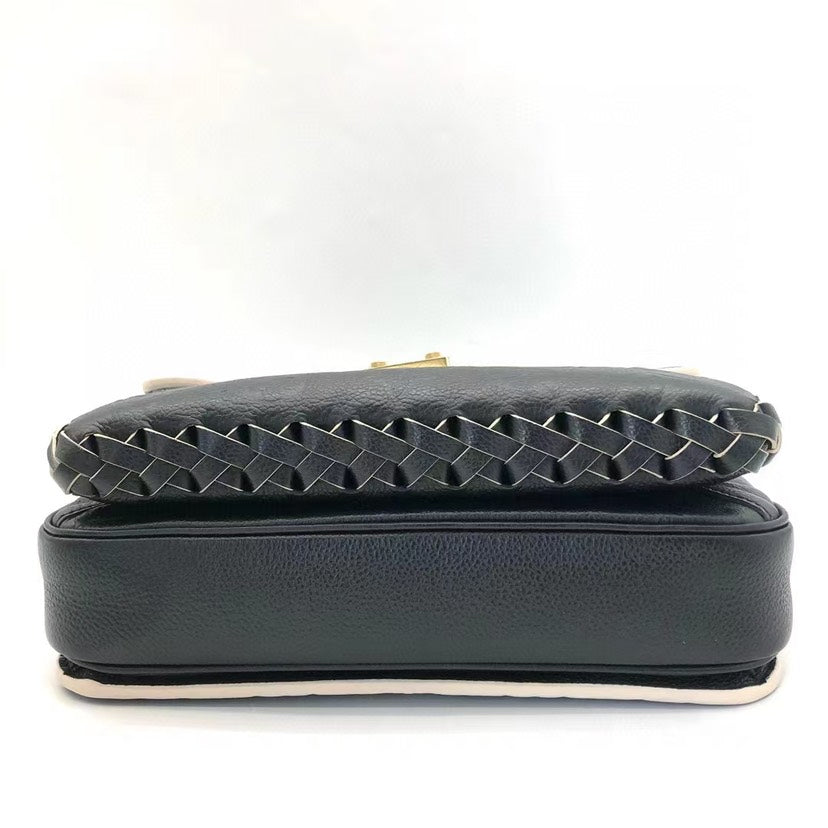 Louis Vuitton MÃƒÆ’Ã‚Â©tis Pochette Black Monogram Leather Bag