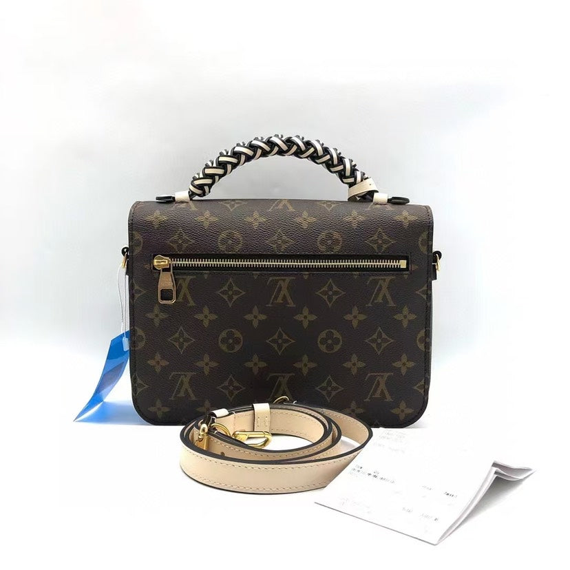 Louis Vuitton Monogram Canvas Pochette Metis Brown Medium Bag