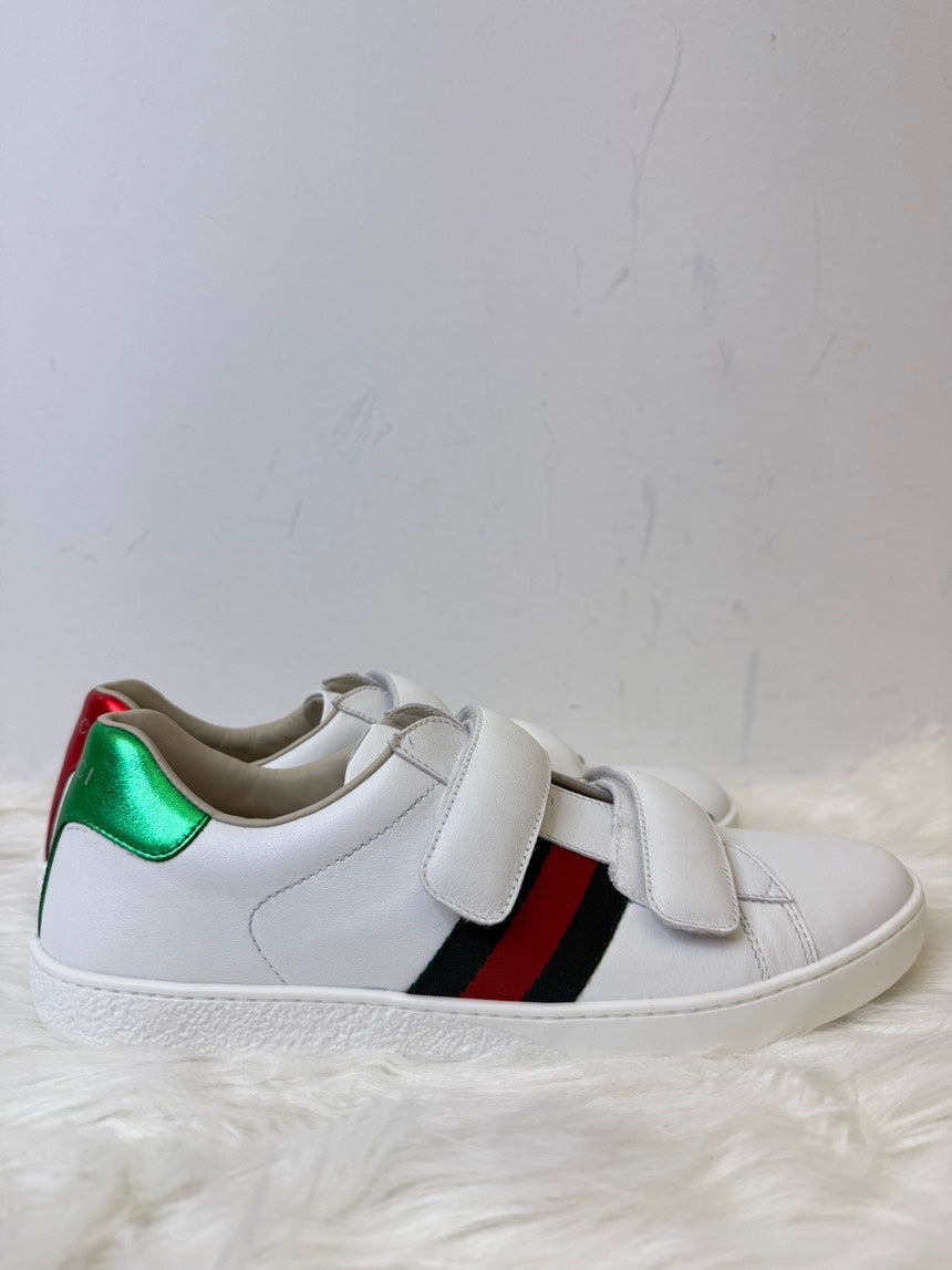 Gucci Junior White Sneakers Size 38