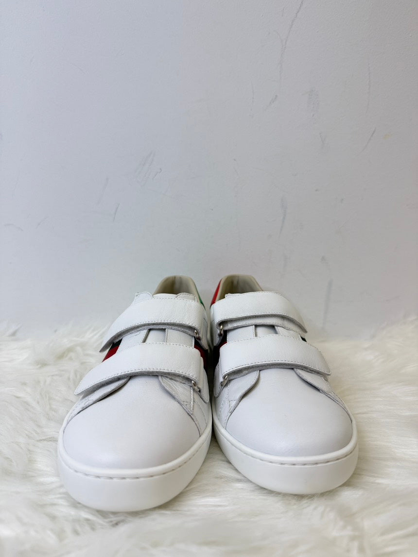 Gucci Junior White Sneakers Size 38
