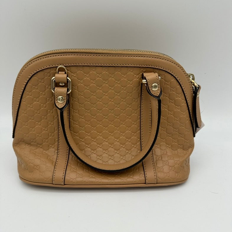 Gucci Soho Leather Handbag Beige Medium