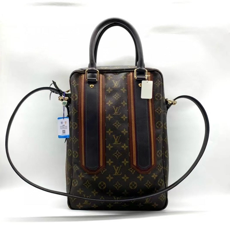 Louis Vuitton Monogram Two-Way Bag Brown