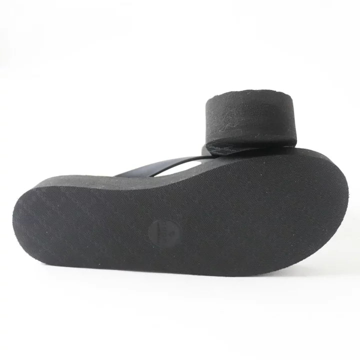 Gucci Black Flip Flop Sandals Size 38 Black Rubber Beach Slippers