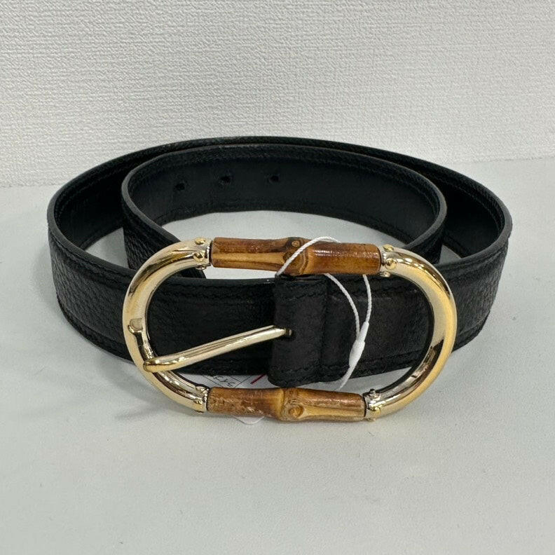 Gucci Bamboo Belt Black Leather 31-33ÃƒÂ¢Ã¢â€šÂ¬Ã‚Â