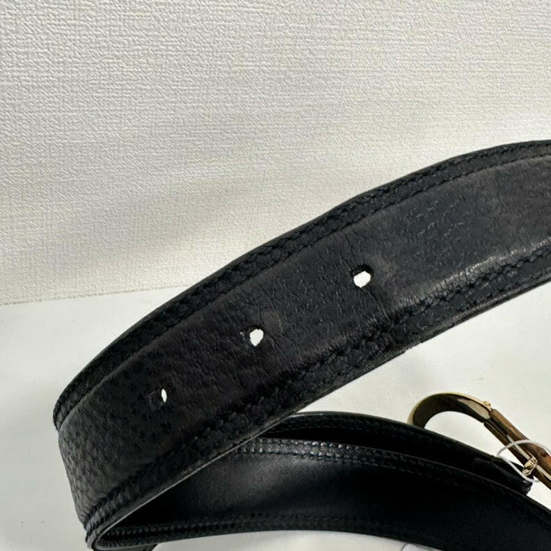Gucci Bamboo Belt Black Leather 31-33ÃƒÂ¢Ã¢â€šÂ¬Ã‚Â
