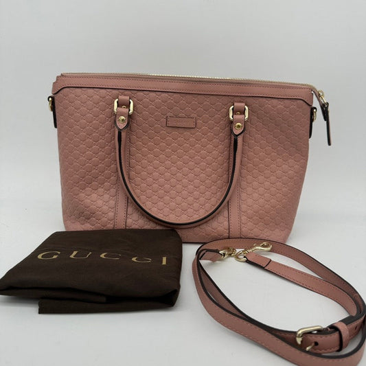 Gucci Joy 2Way Tote Light Pink Medium Size with Adjustable Strap
