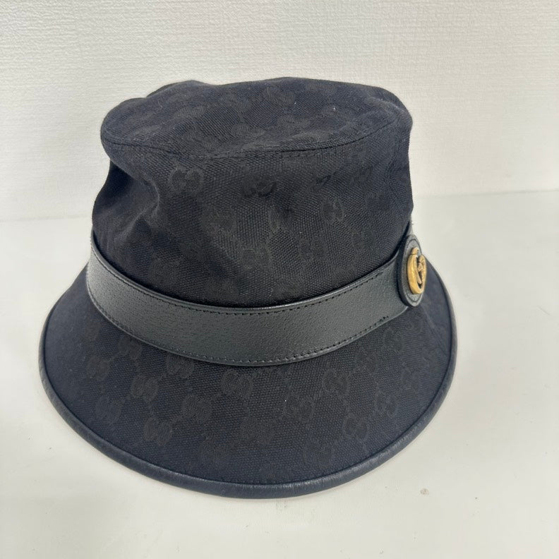 Gucci GG Marmont Black Bucket Hat Size M/58cm