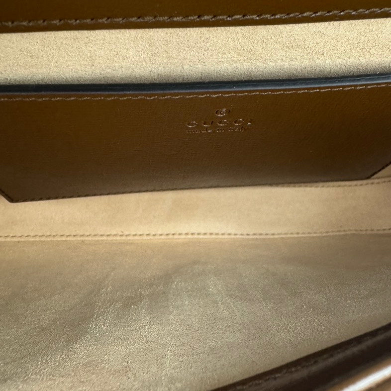 Gucci GG Monogram Canvas Leather Waist Bag Beige Brown - Adjustable Strap Belt Bag