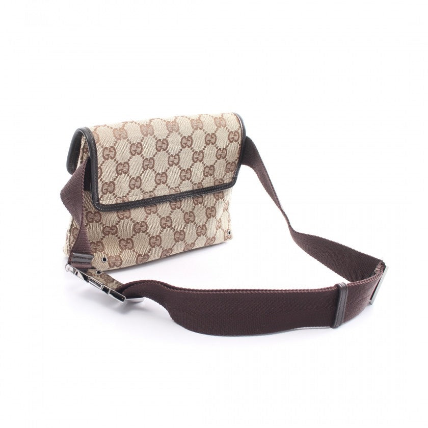 Gucci GG Canvas Belt Bag Beige 13x7 Inches Adjustable Strap