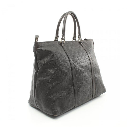 Gucci Sima Large Dark Brown Leather Tote Handbag