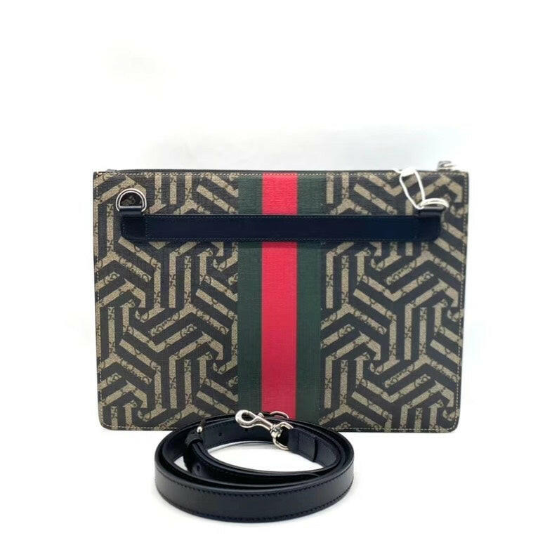Gucci Medium Two-Way Bag with Signature Bee in Black and Gold