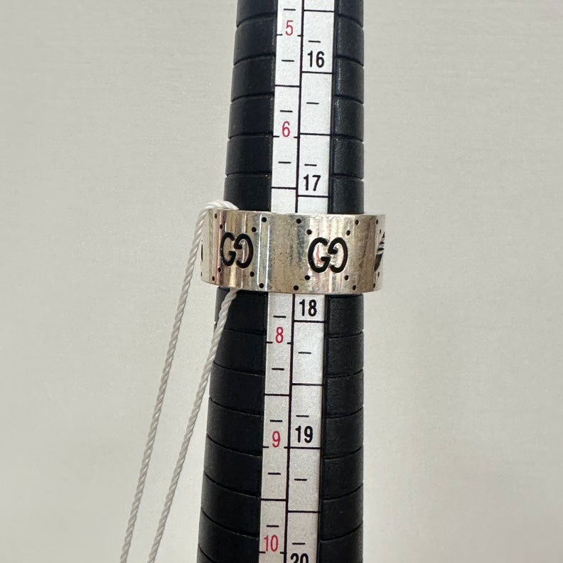 Gucci Adidas Silver Ring US Size 7.25 SV925