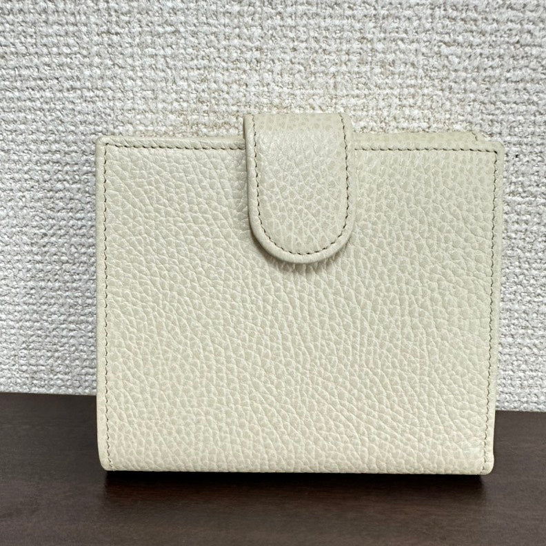 Gucci Interlocking G Beige Leather Small Wallet