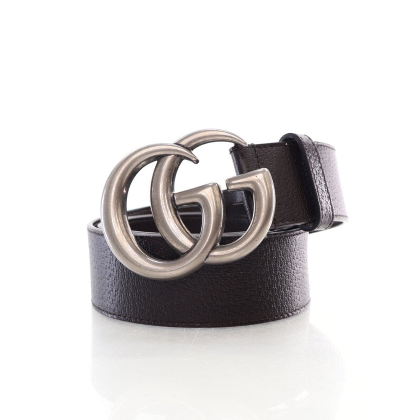 Gucci Black GG Leather Belt Size 95 38