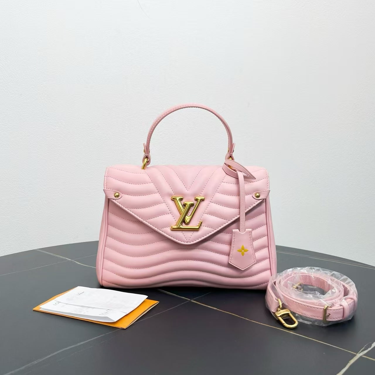 Louis Vuitton New Wave Pink Top Handle Bag Medium Size
