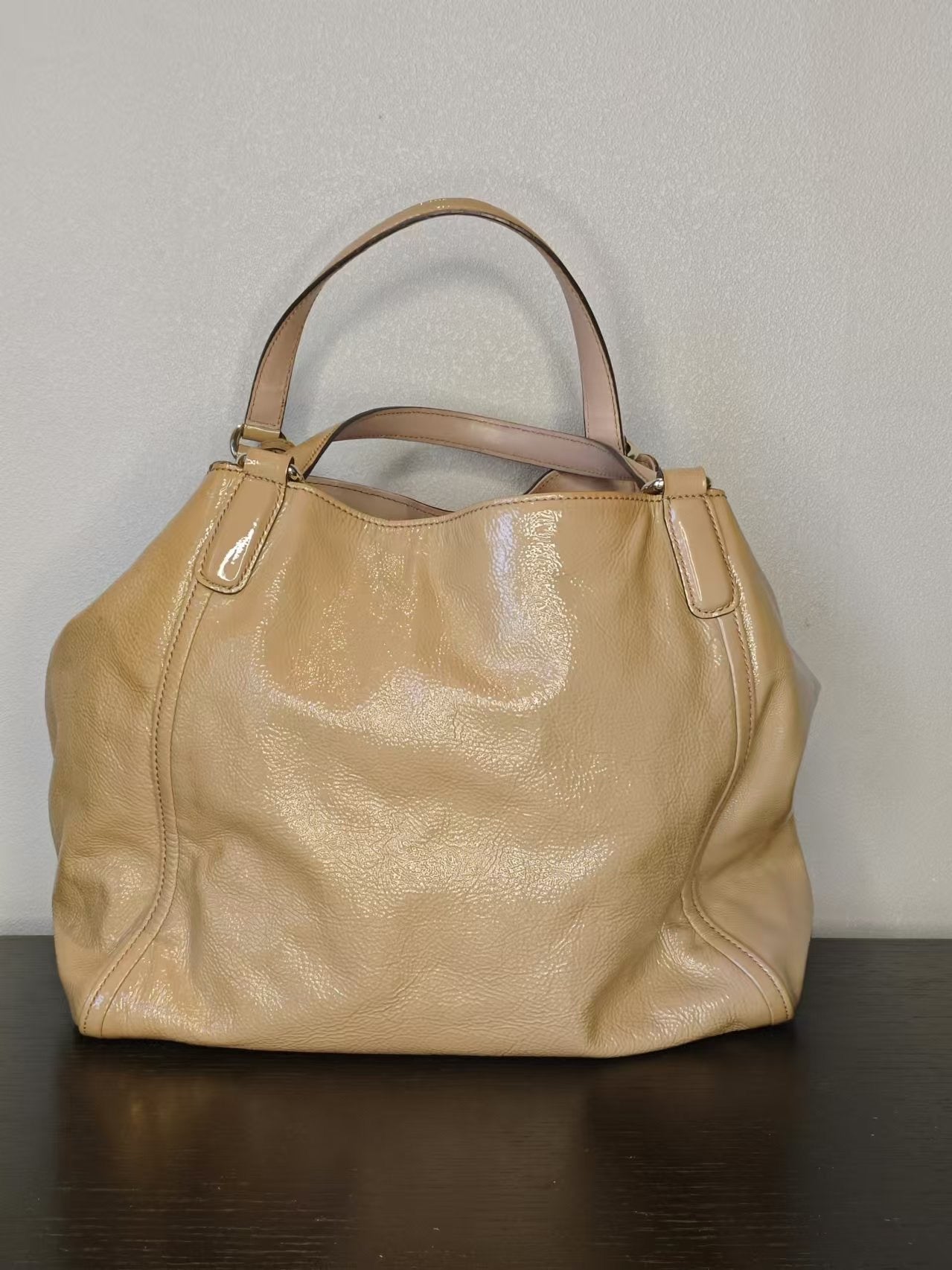 Gucci Soho Beige Leather Tote Bag Medium