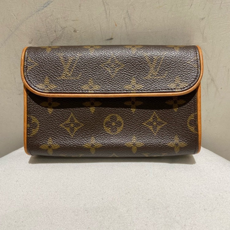 Louis Vuitton Monogram Canvas Chest Bag Brown Vintage Style Small